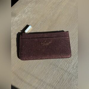 Kate Spade Glitter Card Holder Wallet